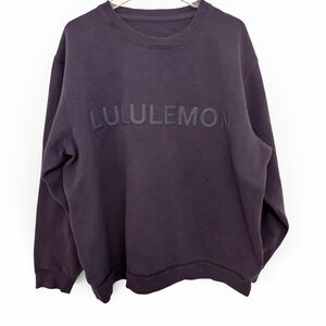 Lululemon Steady State Crew Graphic Sweatshirt Nightfall Size M Athleisure